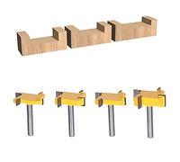 Surfacing Router Bit 4 Flute Tipped Slab Flattening CNC Woodworking Milling Cutter Grooving Trimming Wood, Designed for CNC Handheld/Desktop Milling Machines