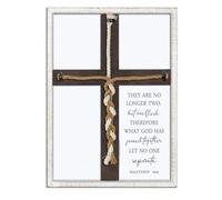 Surfapans Matthew 19:6 What God Has Joined Sign, 22"X15.8", White