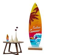 Surfboard Centerpieces & Beach Signs, Summer Wooden Surfboard Decor for Wall & Table, Multifunctional Coastal Decoration for Living Spaces