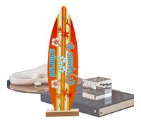 Surfboard Decor Wooden Sign - Beach Table Ornament 21cm | Summer Style Desk Decoration With Coastal Design, Holiday Decor, Indoor Use | Surf Board Mini Sign For Home Office Beach Party Ď