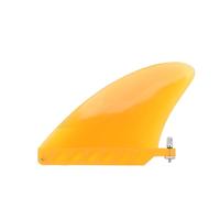 Surfboard Fin 4.6in TPU Lightweight Replacement Fin for Longboard and Paddle Board - Enhanced Control & Stylish Design (Yellow)