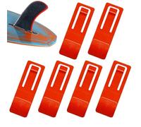 Surfboard Fin Clip, 6pcs Surfing Watershed Fin Clip, Detachable Buckle Paddle Board Clips, Replacement Surfboard Fin Buckle, Surfing Gear Fin Fastener Watershed Fin Clips