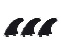 Surfboard Fin Set of 3 for G5 Thrusters, Made with Nylon and Fiberglass, Ensures Stability on the Water