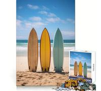 Surfboard Paradise 1000 Piece Jigsaws for Teenagers Puzzle Strong Logic Toy Relaxed Mind Clear Edge Bday Surprise (50x75cm)