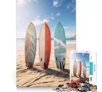 Surfboard Paradise Teenagers Puzzles 1000 Piece Jigsaws Boost Recall Relax Time Accurate Edge Amazing Present (50x75cm)