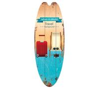 Surfboard Signs Wall Decor Retro Pattern Sea Summer Theme Text Art | Surfboard Art Wall Decor for Pool, Bedroom, Surf Room, Bar Decoration, Living Room, Beach House, Patio, Bathroom, Theme