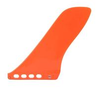 Surfboard Single Fin, PVC Surf Tail Fin with Glass Fiber Reinforcement, Streamlined Balanced Rudder Design, Bright Orange Fin for Longboard Water Sports