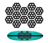 Surfboard Traction Pad, 12-Piece Hexagon Skimboard Grip Mat, Non-Slip Eva Deck Grip Sticker for Paddleboards, Surfboards, Longboards, Kayaks, Summer Skating, and Water Activity Enthusiasts