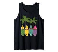 Surfboarder Hawaii Beach Surfer Wave Surfing Tank Top