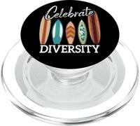 Surfboards Celebrate Diversity Inclusion LGBT Pride Surfer PopSockets PopGrip for MagSafe