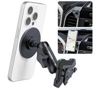 Surfcabin CNC Vent Phone Holder, Magnetic Air Vent Phone Holder Cradles Mount Compatible with F150 2015-2020 & Super Duty F250 F350 F450 2017-2021, Full Metal Bracket for Most CellPhones