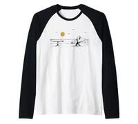 Surfer Bear & Cub Beach Adventure Raglan Baseball Tee