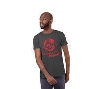 Surfer Boy Pizza T-Shirt Stranger Things Charcoal S