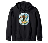 Surfer Boy Yew! Zip Hoodie