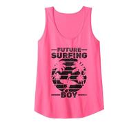 Surfer Boys Wave Surfer Newborn Baby Future Surfing Boy Tank Top, Women, Neon Pink, Small