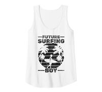 Surfer Boys Wave Surfer Newborn Baby Future Surfing Boy Tank Top, Women, White, Large