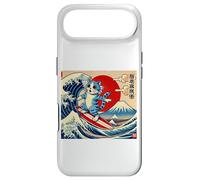 Surfer Cat, Cat On Surfboard, Cat Riding Wave, Funny Surfing Case for iPhone Air