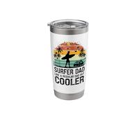 Surfer Dad Like a Regular Dad but Cooler - Great Fathers Day Stainless Steel Insulated Tumbler