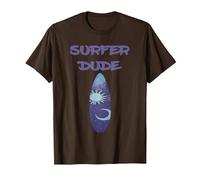 Surfer Dude, Surfer, Boys Surfing T-Shirt, Men, Brown, Medium