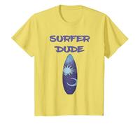 Surfer Dude, Surfer, Boys Surfing T-Shirt, Youth, Lemon Yellow, X-Small