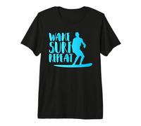 Surfer Fun Wake Surf Repeat Surfing Waves Surfers Premium T-Shirt