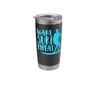 Surfer Fun Wake Surf Repeat Surfing Waves Surfers Stainless Steel Insulated Tumbler