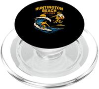 Surfer Huntington Beach Est 1909 Vintage Mens Surfs Up PopSockets PopGrip for MagSafe