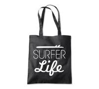 Surfer Life Waves Surf Ocean Tote Shopping Bag 10 Litres Capacity 42 x 38cm