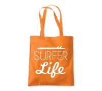 Surfer Life Waves Surf Ocean Tote Shopping Bag 10 Litres Capacity 42 x 38cm