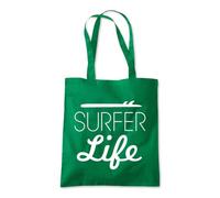 Surfer Life Waves Surf Ocean Tote Shopping Bag 10 Litres Capacity 42 x 38cm
