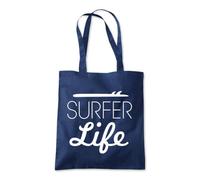 Surfer Life Waves Surf Ocean Tote Shopping Bag 10 Litres Capacity 42 x 38cm