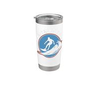 Surfer My Retirement Plan Shirt Surfing Retiring Image Stainless Steel Insulated Tumbler