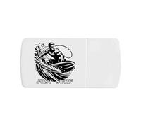 'Surfer Riding Wave' Pill Box with Tablet Splitter (PI00034796)