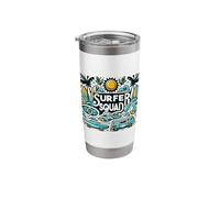 Surfer Squad Surfing Shirts for Surfer Wave Riders | Surfing Stainless Steel Insulated Tumbler