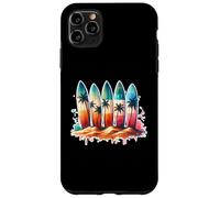 Surfer Surfboard Beach Summer Retro Hawaiian Ocean Tropics Case for iPhone 11 Pro Max