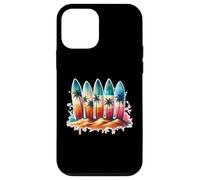 Surfer Surfboard Beach Summer Retro Hawaiian Ocean Tropics Case for iPhone 12 mini