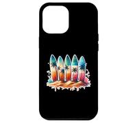 Surfer Surfboard Beach Summer Retro Hawaiian Ocean Tropics Case for iPhone 12 Pro Max