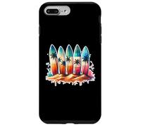 Surfer Surfboard Beach Summer Retro Hawaiian Ocean Tropics Case for iPhone 7 Plus/8 Plus