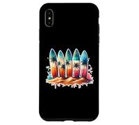 Surfer Surfboard Beach Summer Retro Hawaiian Ocean Tropics Case for iPhone XS Max