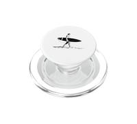 Surfer Walk Alone Surfing Wave Riding PopSockets PopGrip for MagSafe