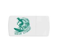 'Surfer Wave Chaser' Pill Box with Tablet Splitter (PI00034459)