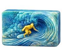 Surfer Wave Silicone Soap Mould - Ocean Surf Design for Handmade Soap, Candles, Resin & Crafts