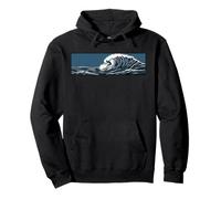 Surfer Wave Vintage Surfboard Surfing For Surfers Pullover Hoodie