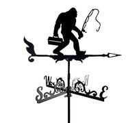 Surfer Wine Set Birdhouse Decorative Wind Vane Weather Vane, Stainless Steel Weathervane Measuring Tool Farm Retro Scene Wind Direction Indicator Easy Use And Install