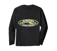 Surfers Anonymous Addicted to Surfing Lover Surf Joke Quote Long Sleeve T-Shirt