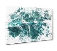 Surfing A Wave In Hawaii Watercolour Canvas Print | Gallery Wrapped 30mm Frame Wall Art | 30x20 inches | Ready to Hang | Coastal Seascape Picture | Living Room Bedroom Lounge Office