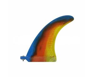 Surfing accessories single tail rudder surfing dedicated longboard fin surf honeycomb color spray painting fish Surf fins & accessories