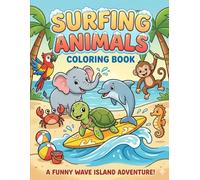 Surfing Animals: Coloring Book