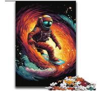 Surfing Astronauts 2000 Piece Jigsaw Puzzle for Adults Teens, Help The Brain Exercise Addictive Toys to Cultivate Patience Perfect Decoration (70x100cm)