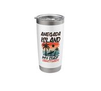 Surfing at Anegada Island Stainless Steel Insulated Tumbler